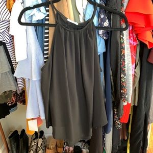 Black High Neck Tank